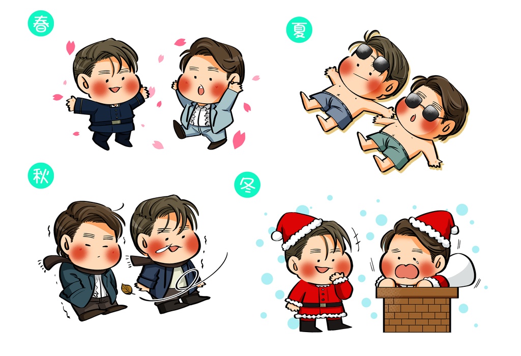 ぷに准牧　ステッカー