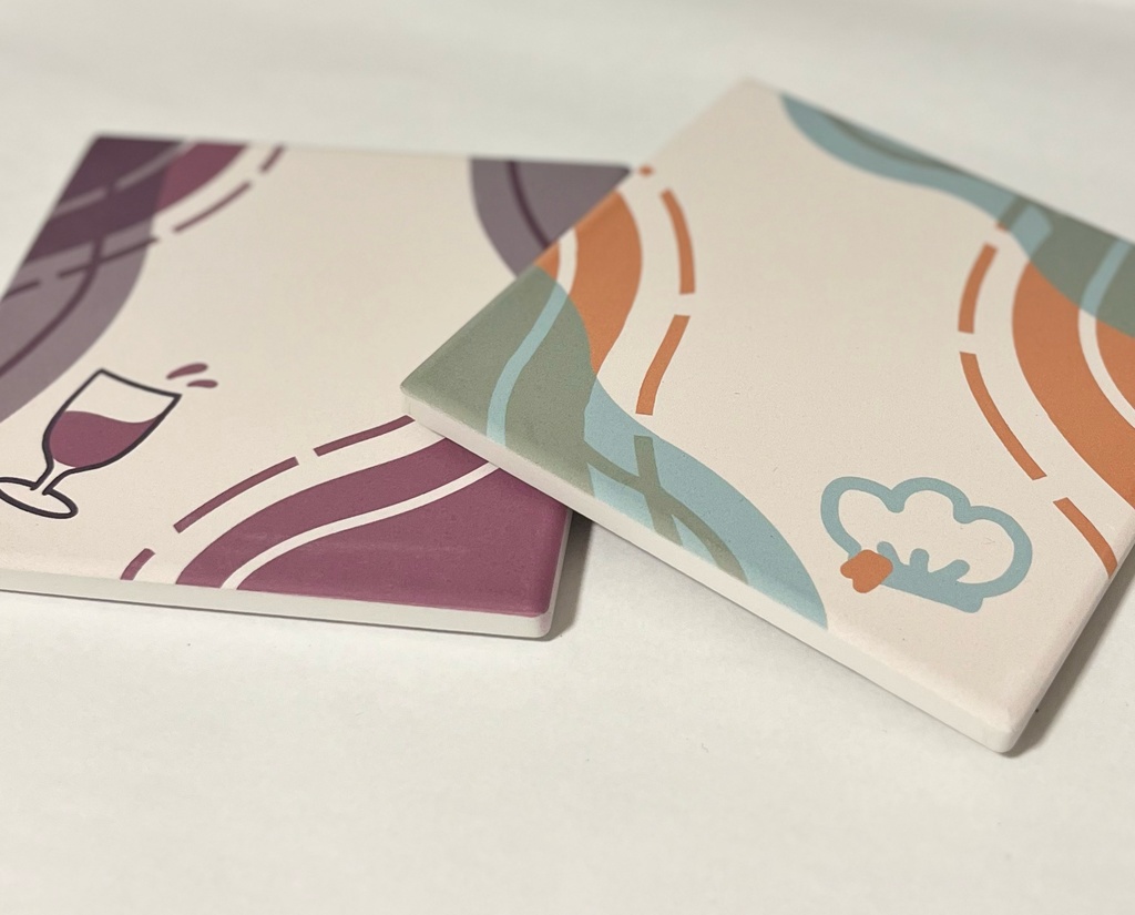 概念白雲石コースター