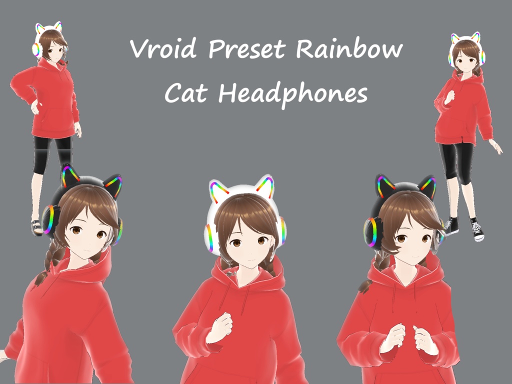 ( VROID ) | Cat Headphones || 猫のヘッドホン