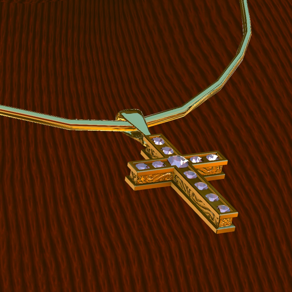 【VRC想定】Cross Pendant