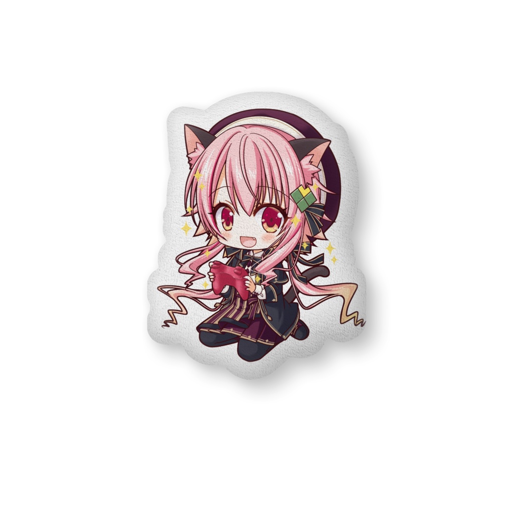 みあぞーを抱っこできるクッション(Neco姐さんもいるよ)