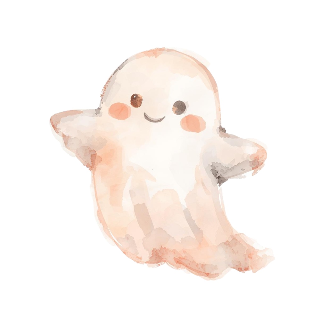 可愛い水彩画のハロウィンクリップアート 31点セット(PNG)