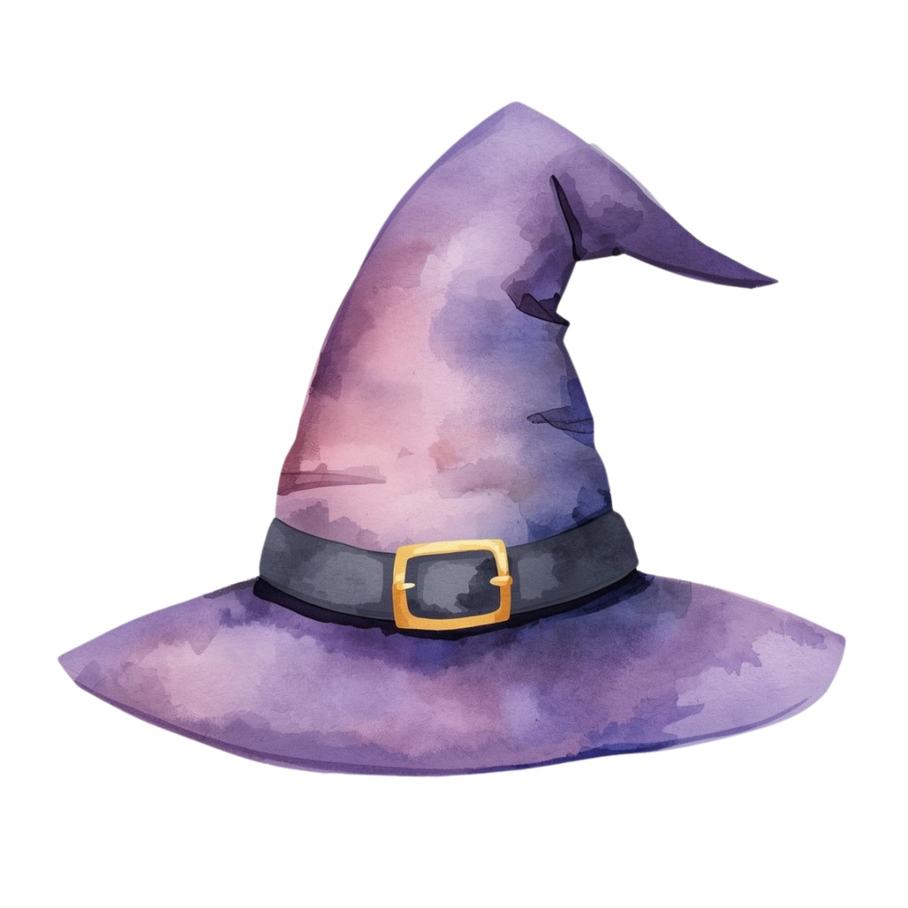 可愛い水彩画のハロウィンクリップアート 31点セット(PNG)