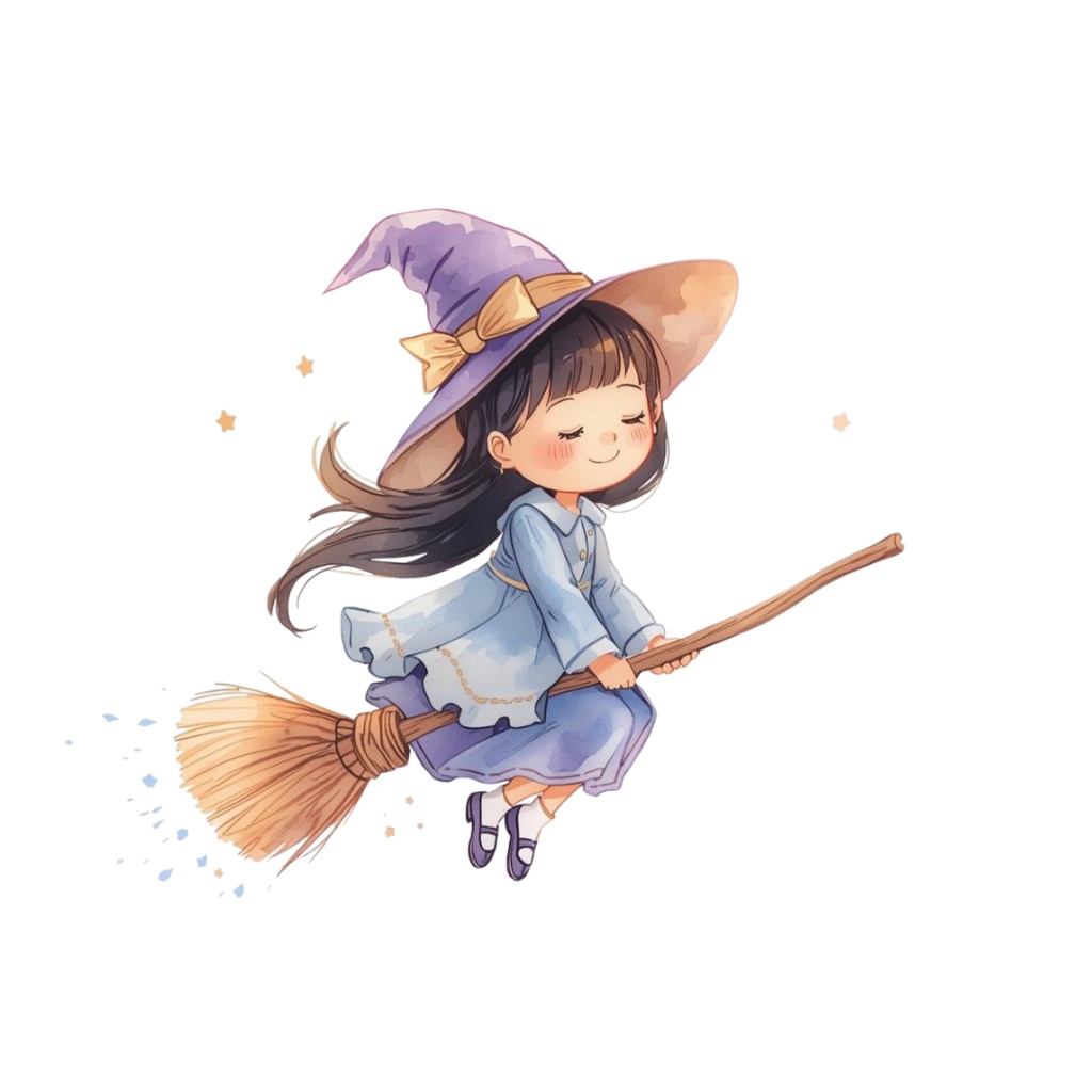 可愛い水彩画のハロウィンクリップアート 31点セット(PNG)