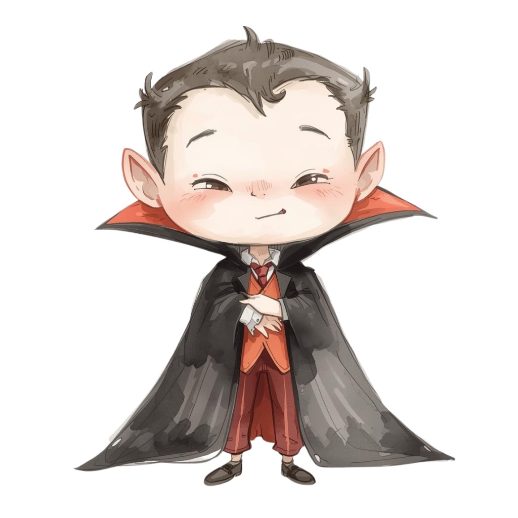 可愛い水彩画のハロウィンクリップアート 31点セット(PNG)