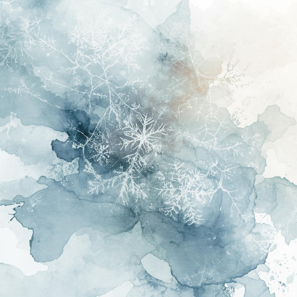 可愛い水彩画の冬のクリップアート 20点セット(PNG)