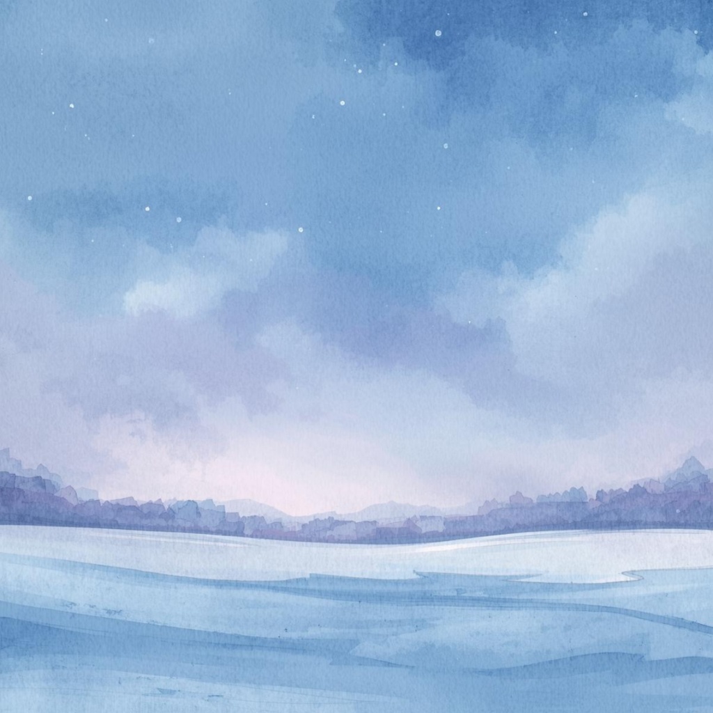 可愛い水彩画の冬のクリップアート 20点セット(PNG)