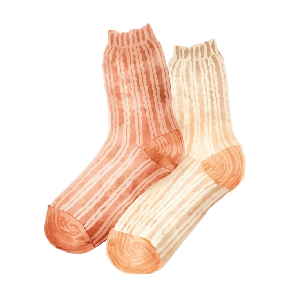 可愛い水彩画の冬のクリップアート 20点セット(PNG)