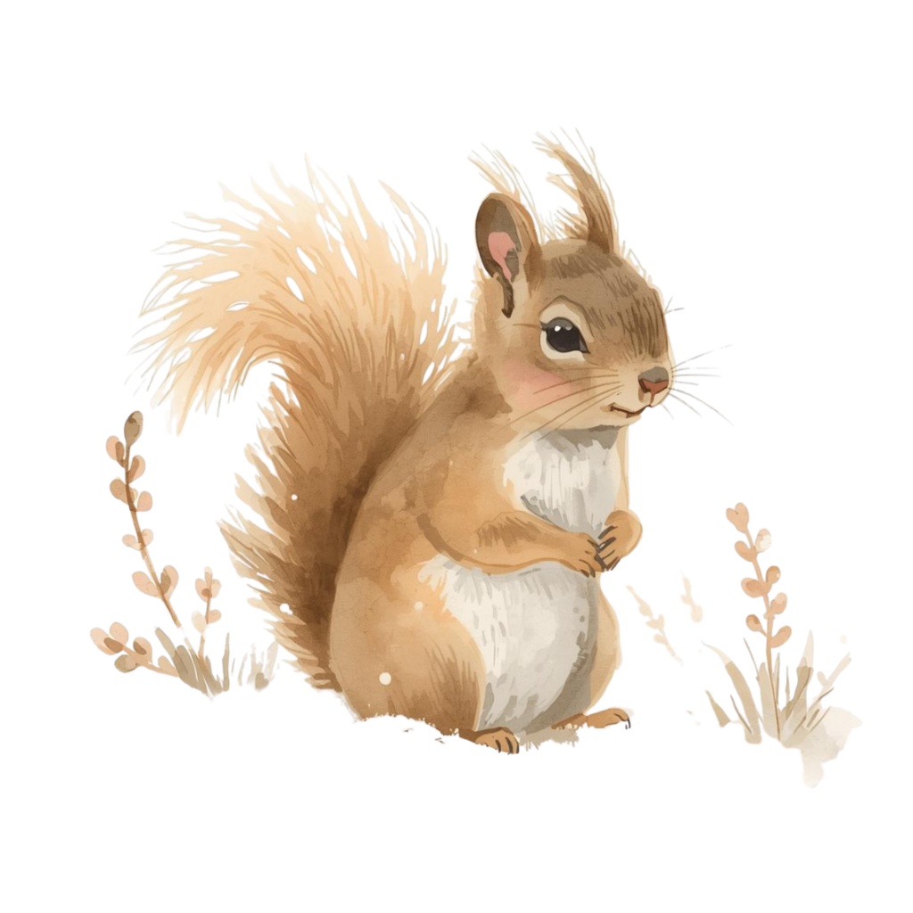 可愛い水彩画の冬のクリップアート 20点セット(PNG)