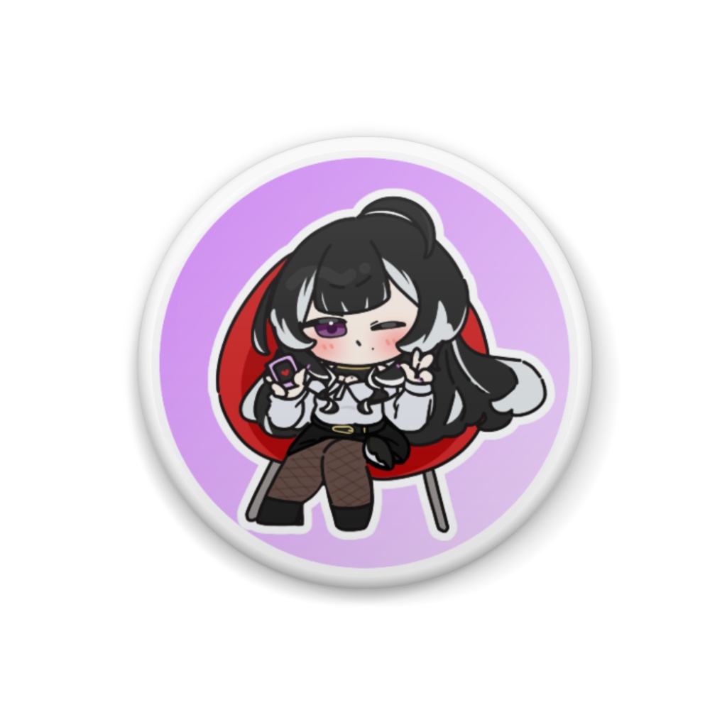 ミニ龍狼たりあ 缶バッジ 32mm