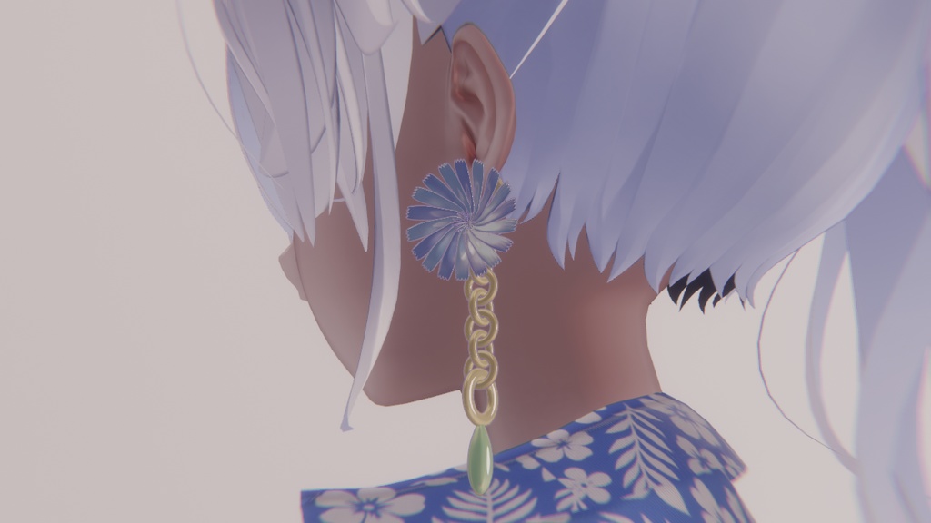 「VRchat」　FlowerEarRing
