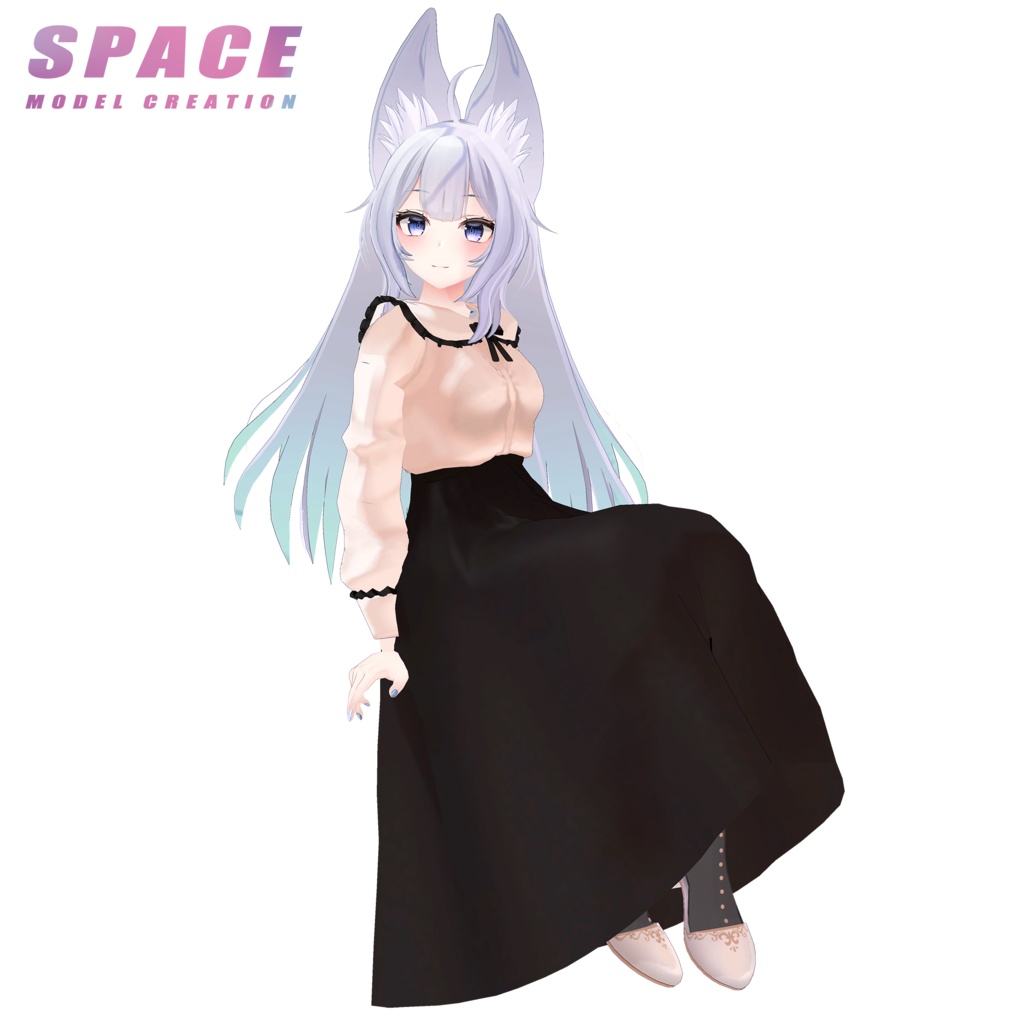 ブラウス&ロングスカート