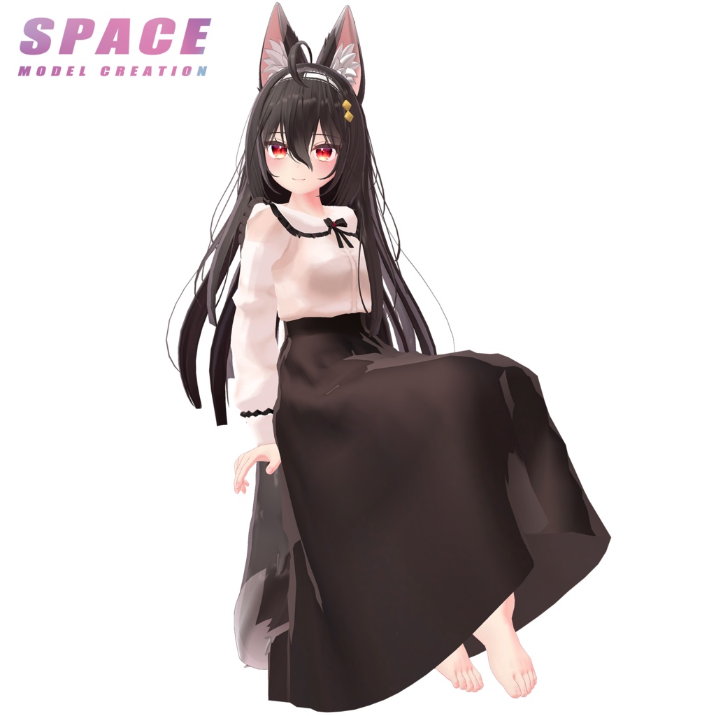 ブラウス&ロングスカート