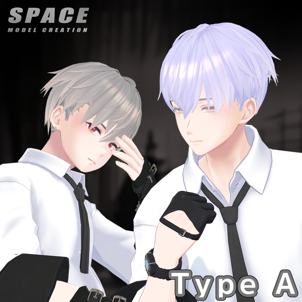 ノワールヘア【Physics Bone】