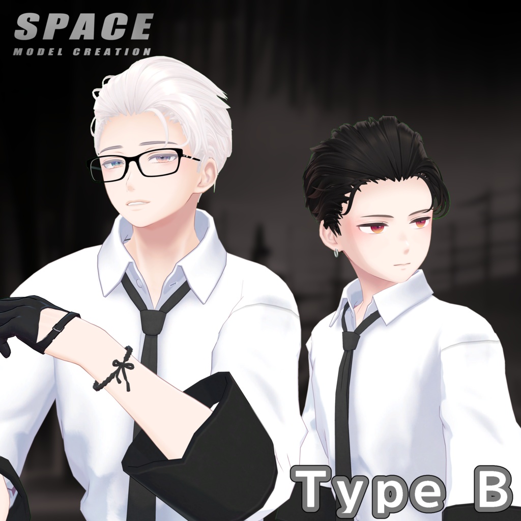 ノワールヘア【Physics Bone】