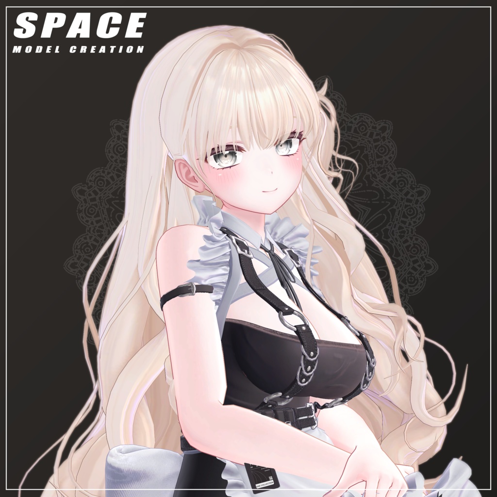 パウダー ロングウェーブヘア