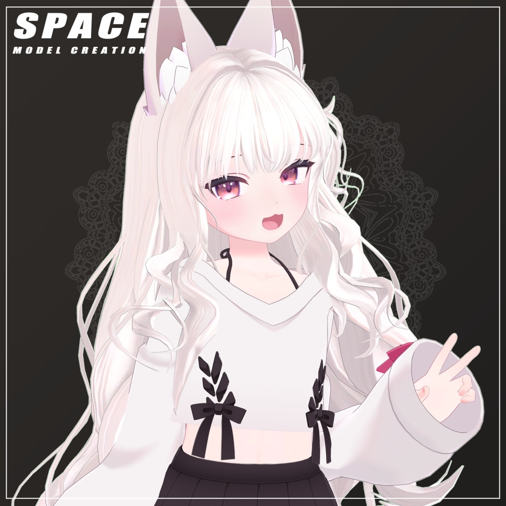 パウダー ロングウェーブヘア