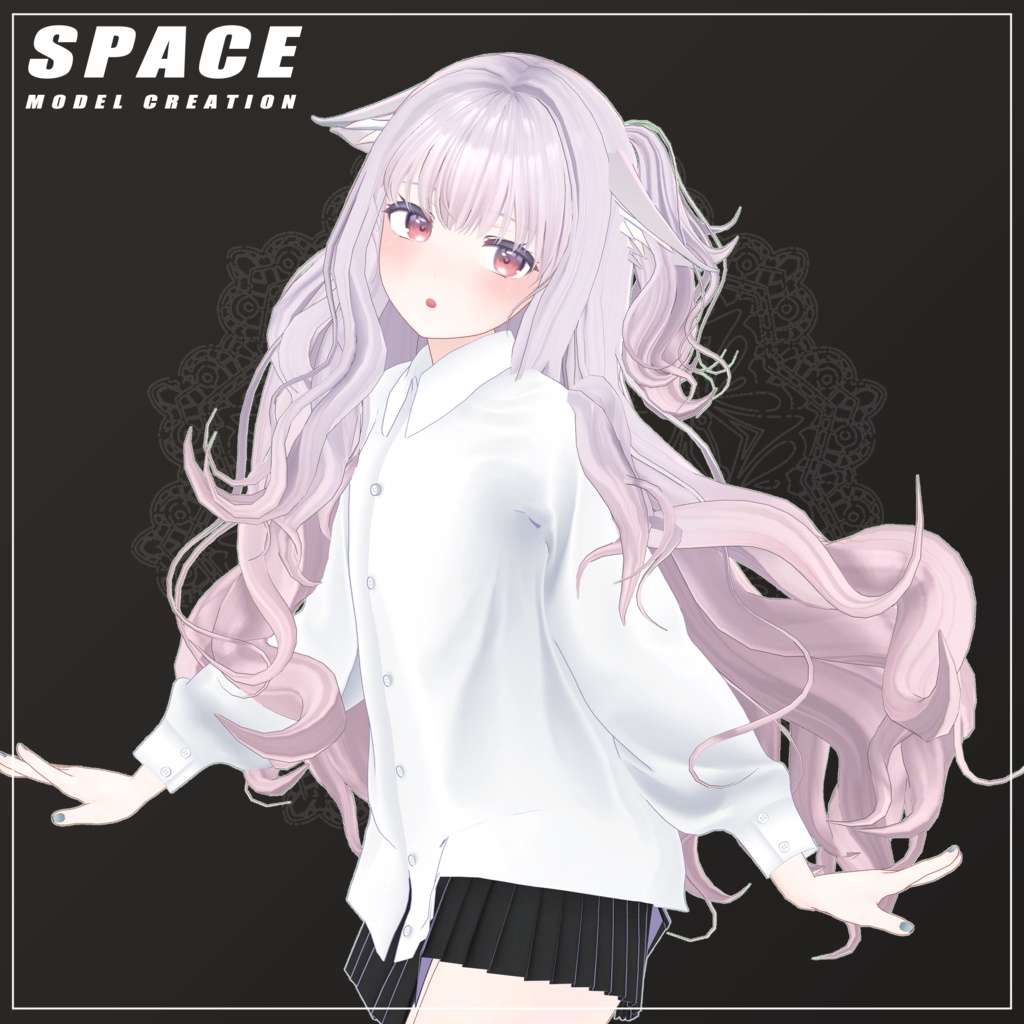 パウダー ロングウェーブヘア