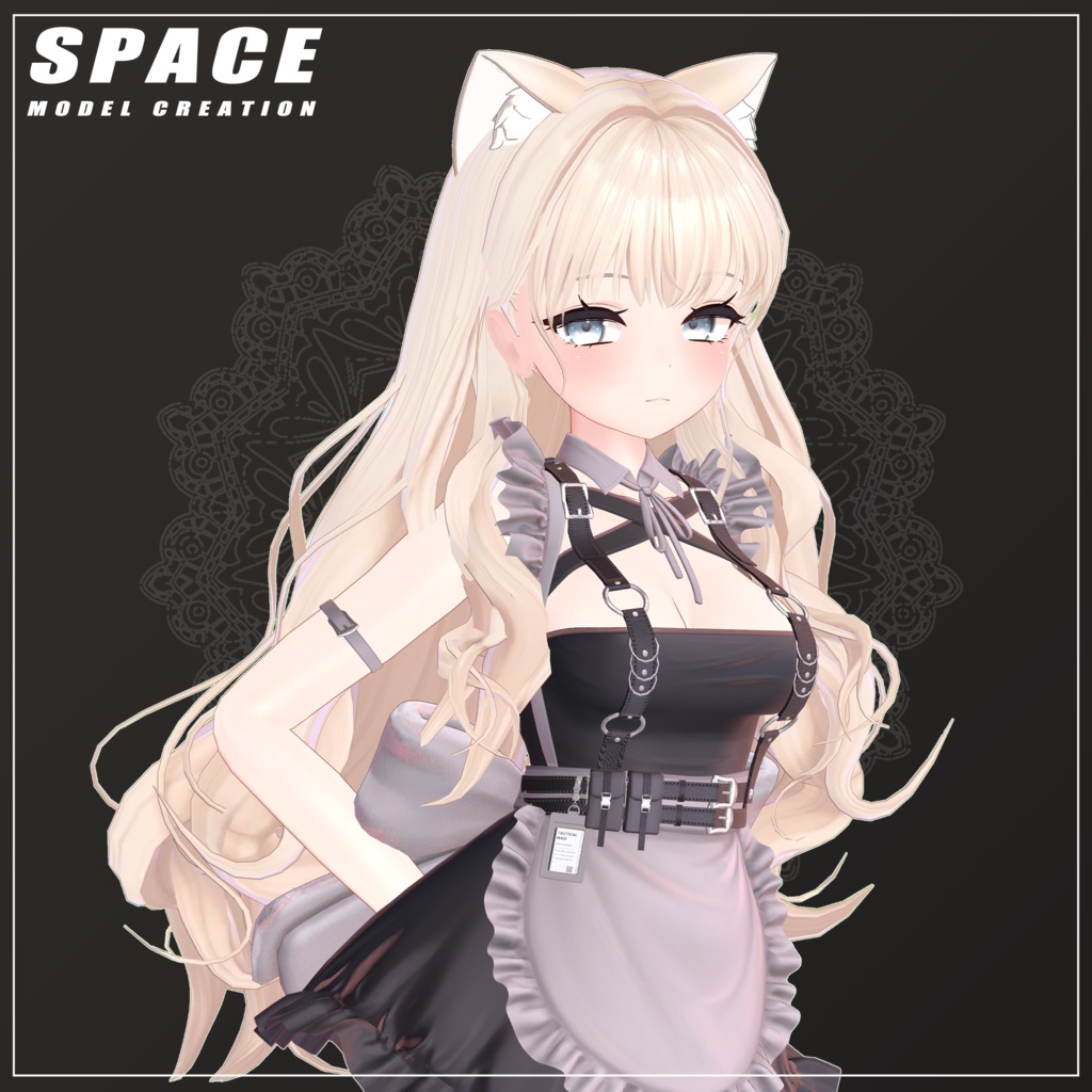 パウダー ロングウェーブヘア