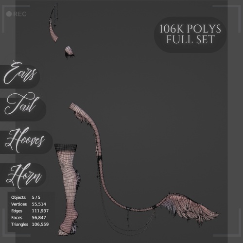 Unicorn hoof set - for Egirl