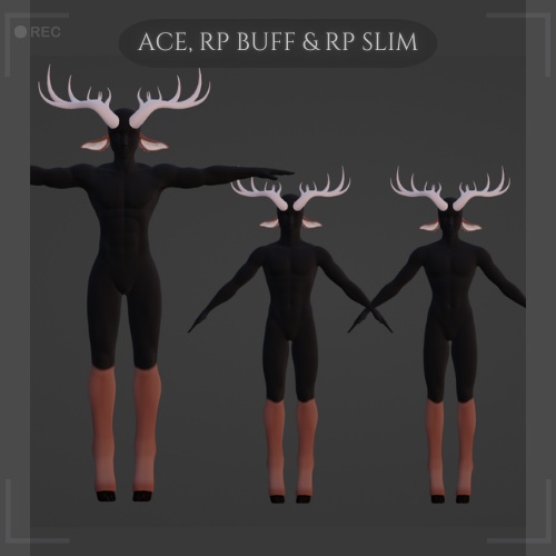 Reindeer hoof set - for male and female - personal only