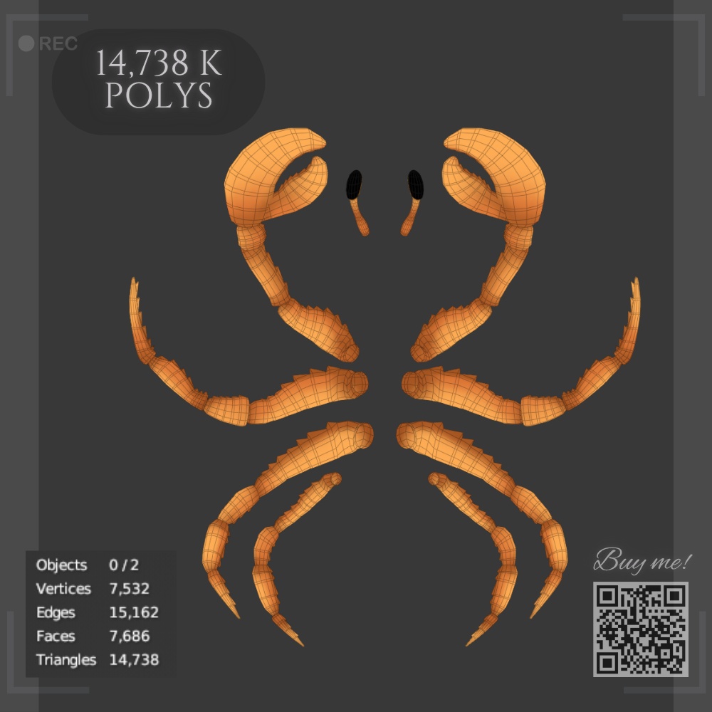Crab set - Anybase !Blender only!