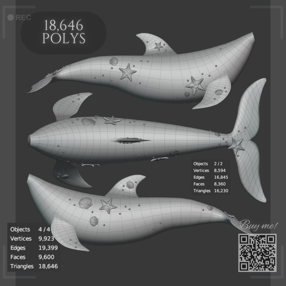 Dolphin / Orca set - Any base - !Personal only!
