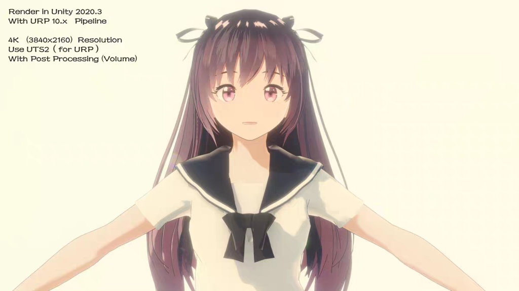 アニメ美少女キャラクター骨格モデル