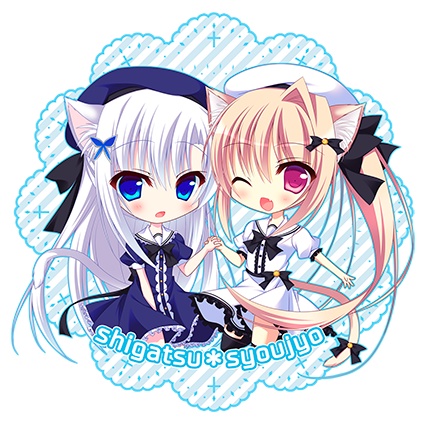 夏服猫耳ちゃんアクリルキーホルダー