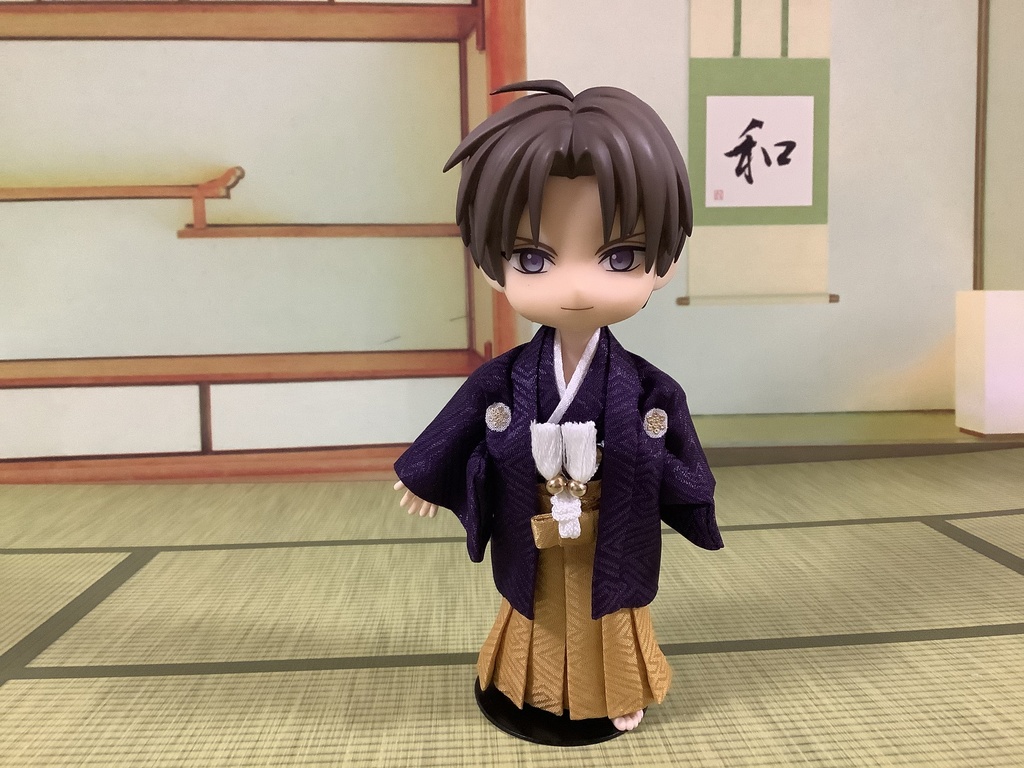 オビツ11サイズ カラー紋付き 江戸紫