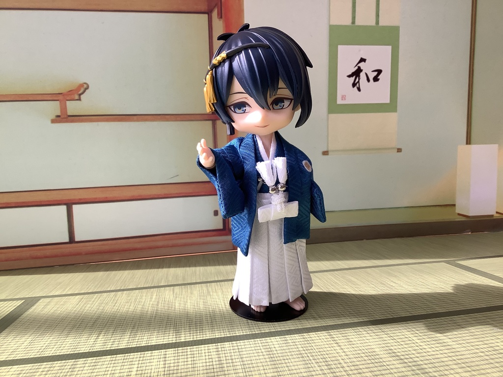 オビツ11サイズ カラー紋付き 青