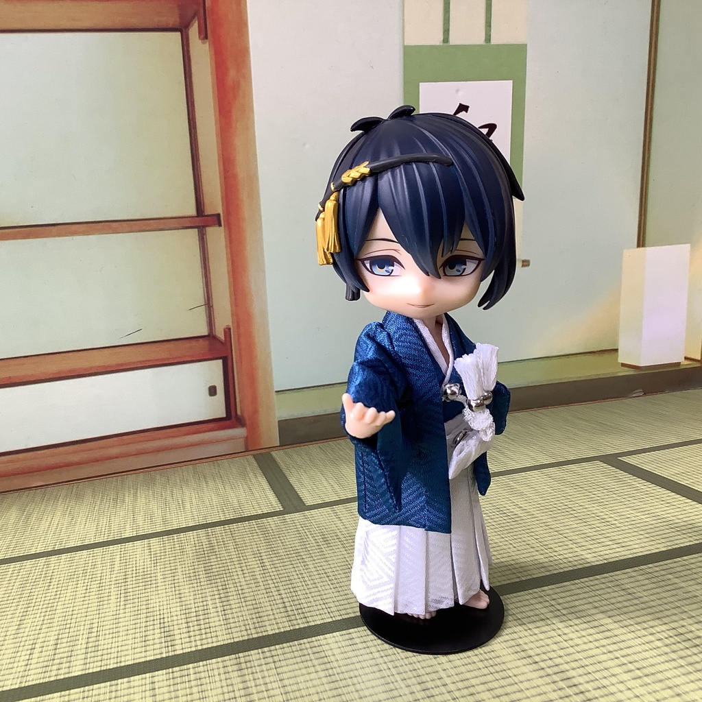 オビツ11サイズ カラー紋付き 青