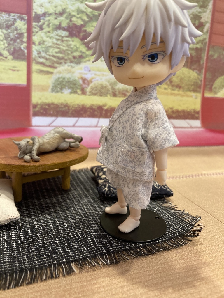 ねんどろいどどーるサイズ 甚平｜夏祭り・お祭りコーデに｜ドール服 ハンドメイドa21　