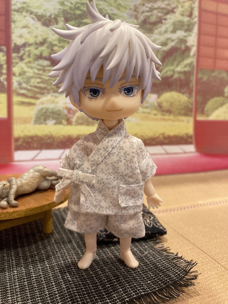 ねんどろいどどーるサイズ 甚平｜夏祭り・お祭りコーデに｜ドール服 ハンドメイドa21　