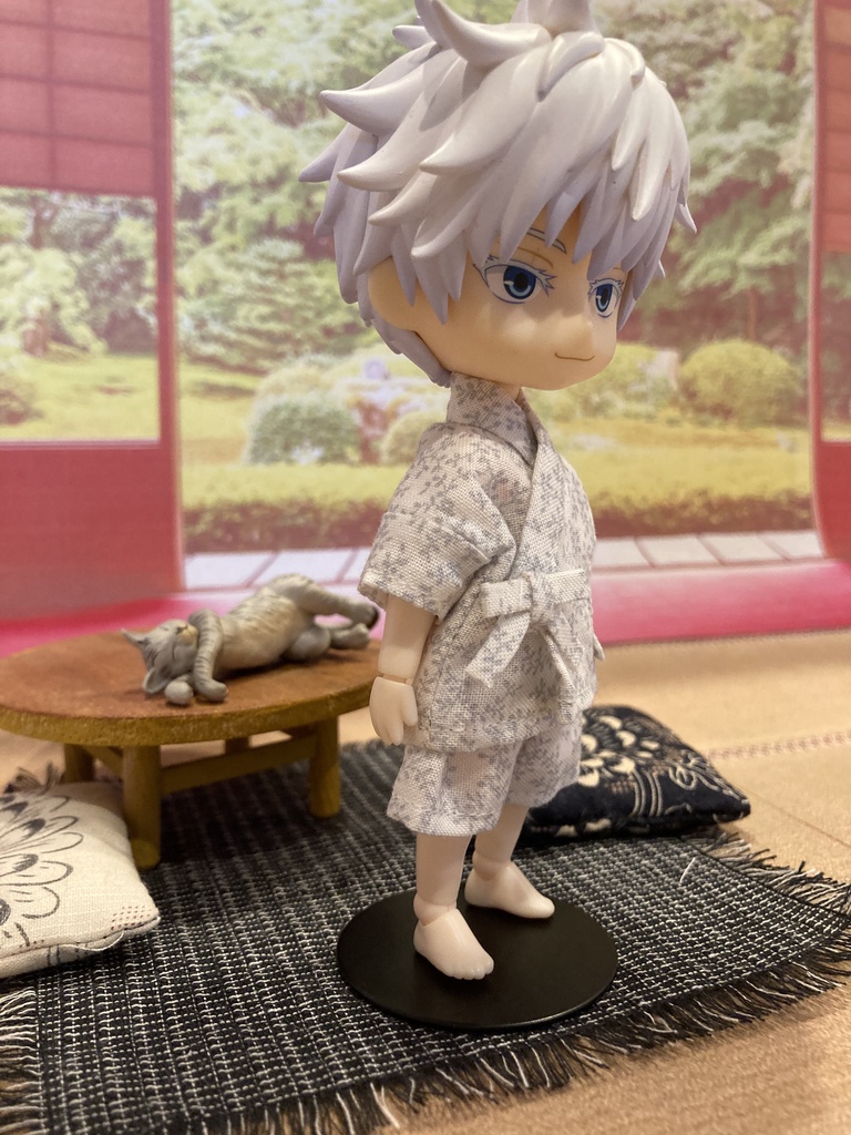 ねんどろいどどーるサイズ 甚平｜夏祭り・お祭りコーデに｜ドール服 ハンドメイドa21　