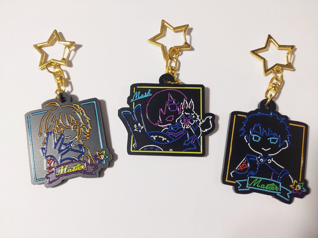 FGOネオン風アクキー2