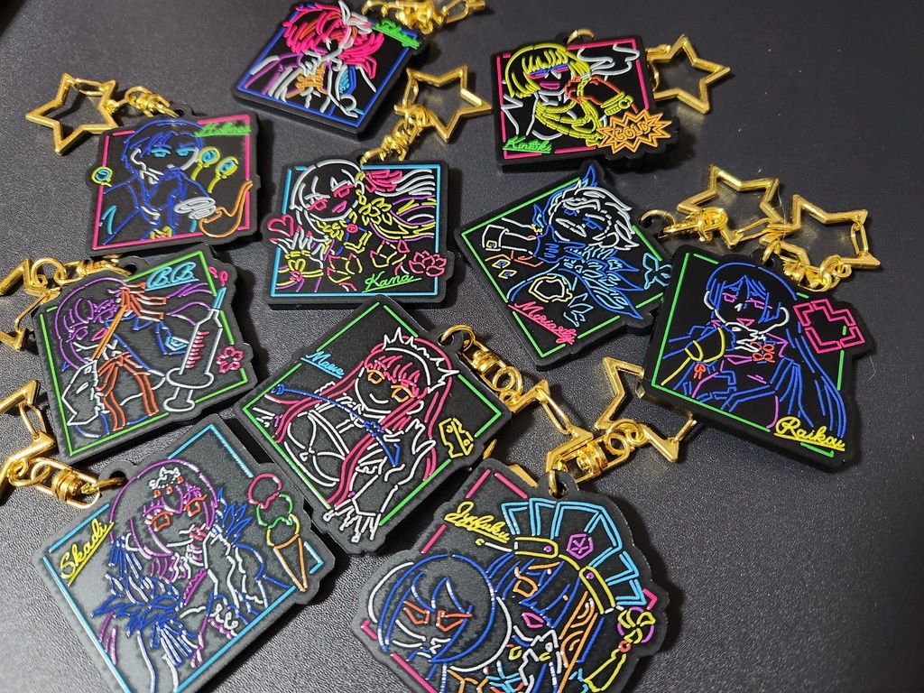 FGOネオン風アクキー3