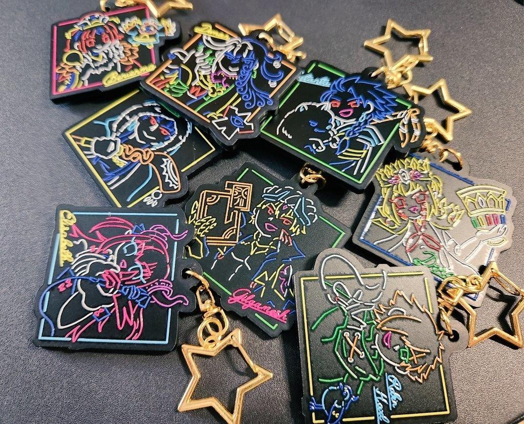 FGOネオン風アクキー4