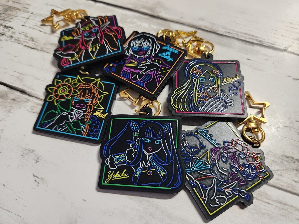 FGOネオン風アクキー7