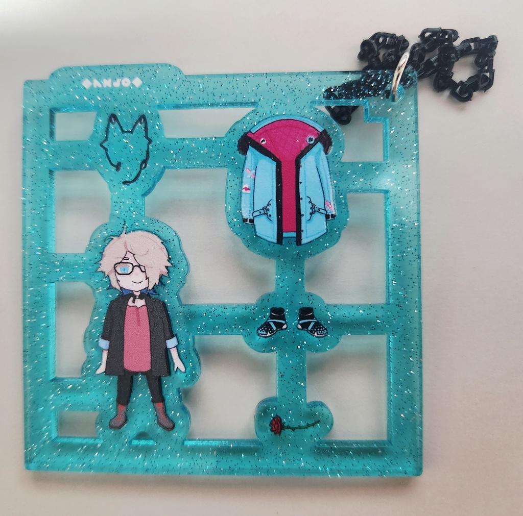 プラモ風アクキー