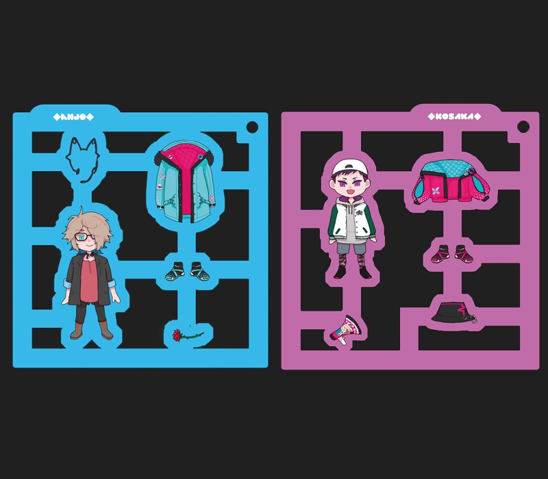 プラモ風アクキー