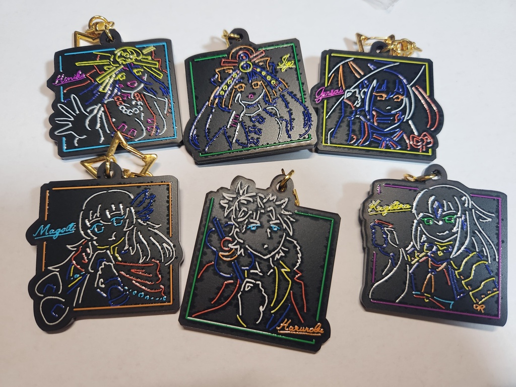 FGOネオン風アクキー12