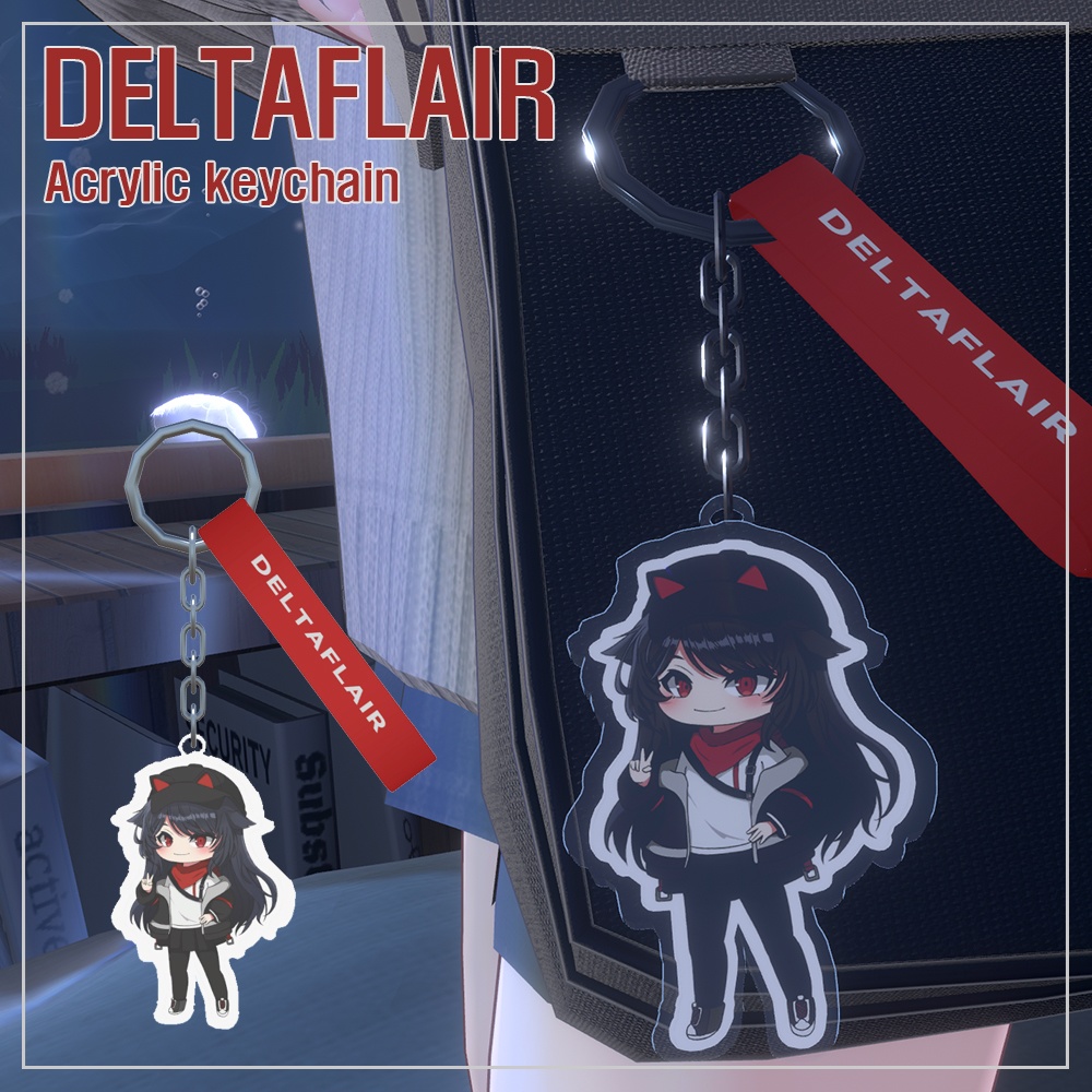 DELTAFLAIR Acrylic keychain