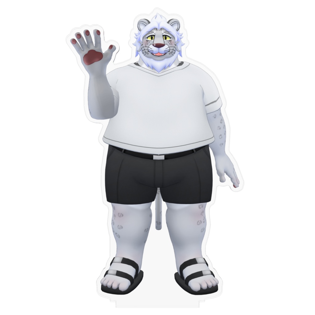 ユキヒョウのマクシムくんアクリルフィギュア(私服)