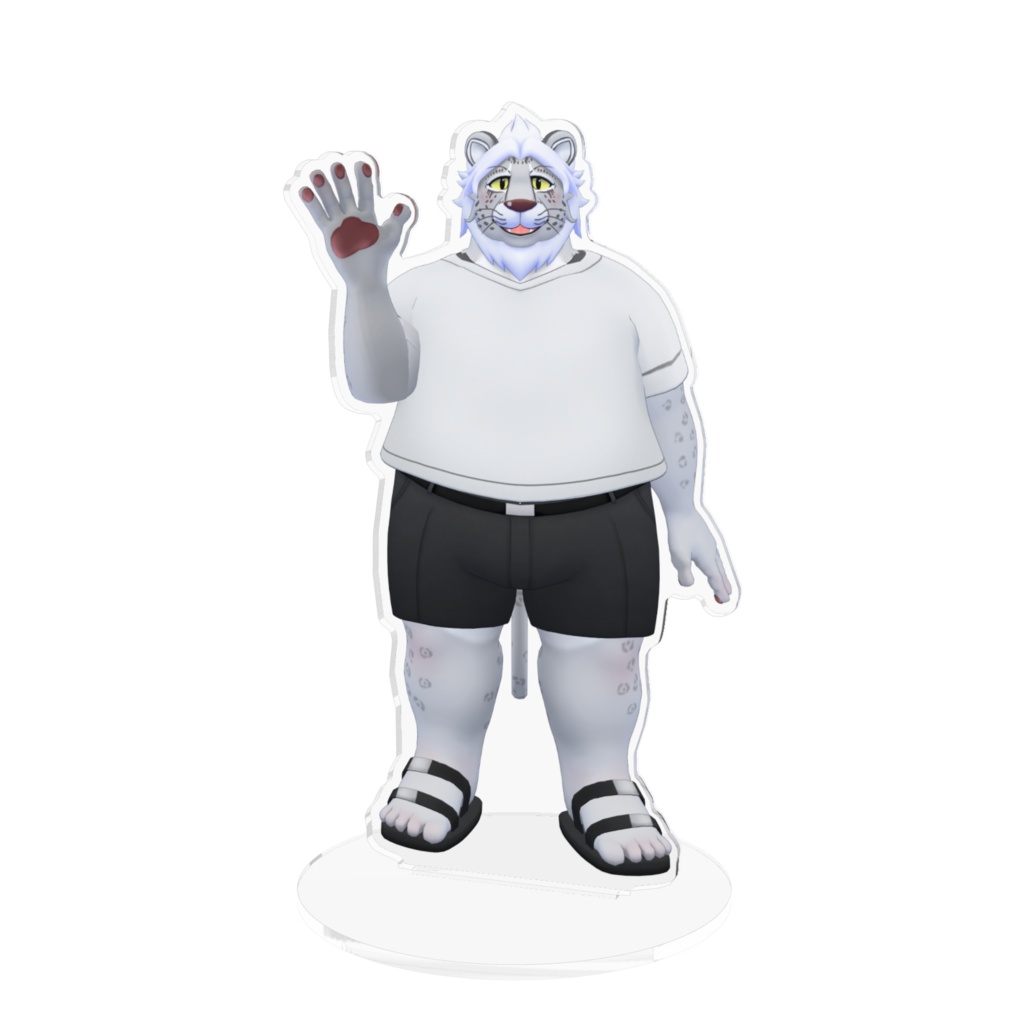 ユキヒョウのマクシムくんアクリルフィギュア(私服)