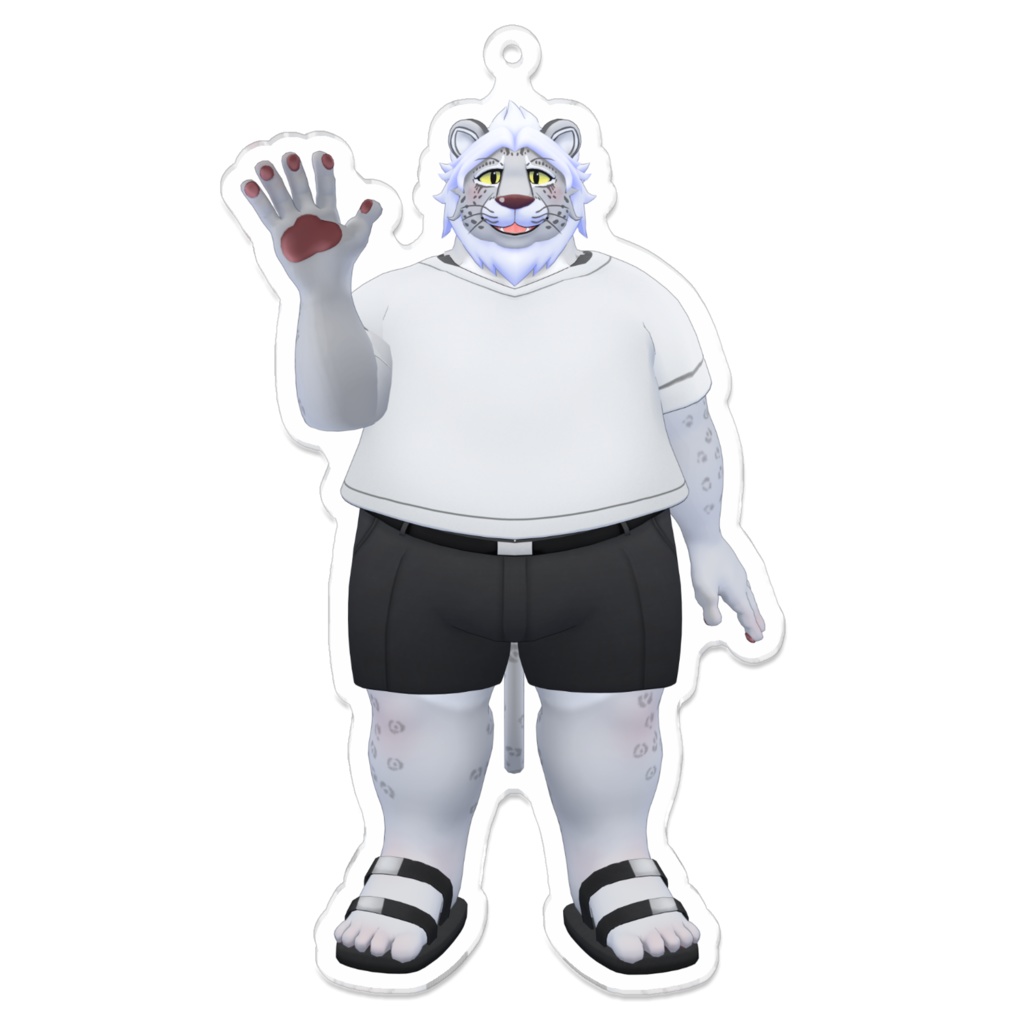 ユキヒョウのマクシムくんアクリルキーホルダー(私服)