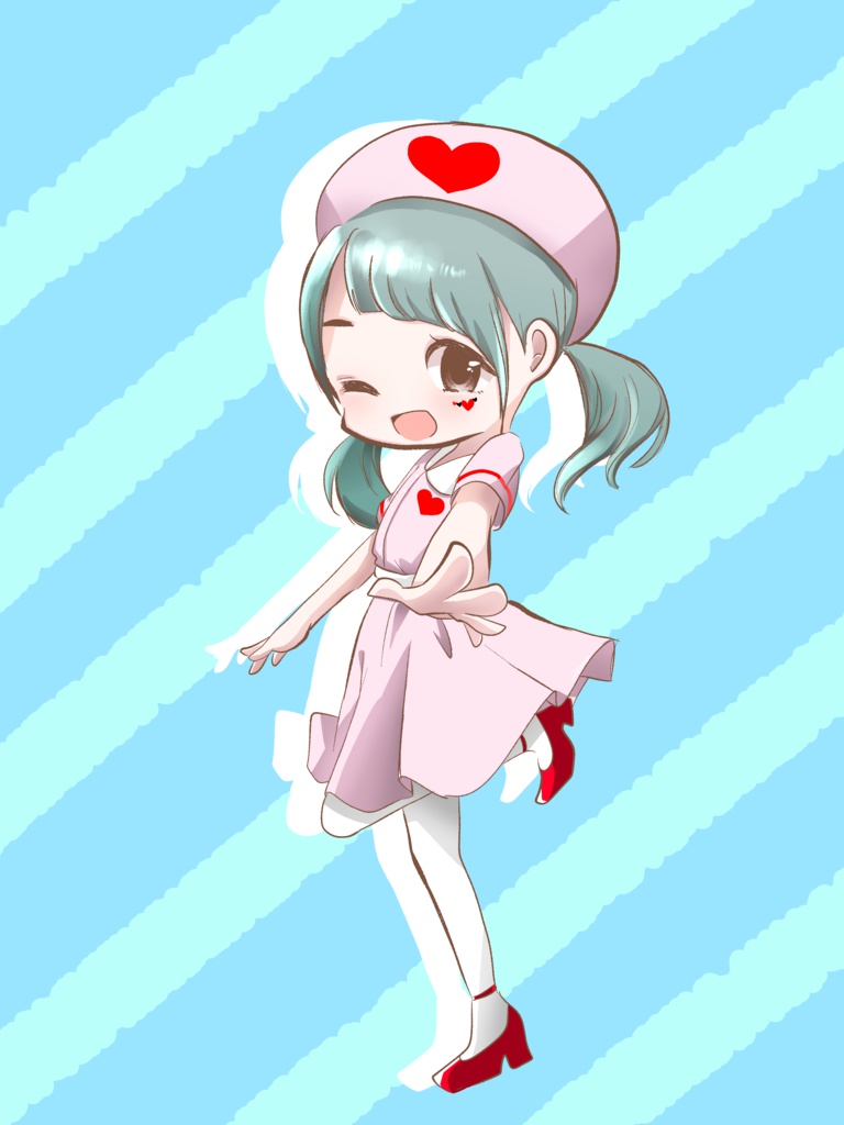 はーちん ナース 缶バッジ