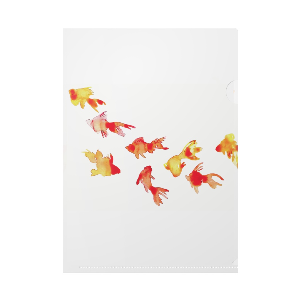 金魚　クリアファイル