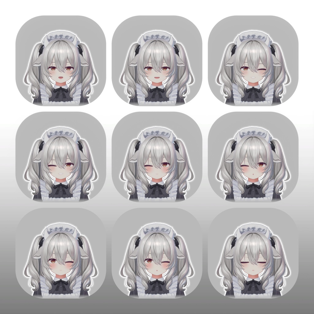 【ミルティナ/Milltina】表情(22種) + 破綻防止ブレンドシェイプ