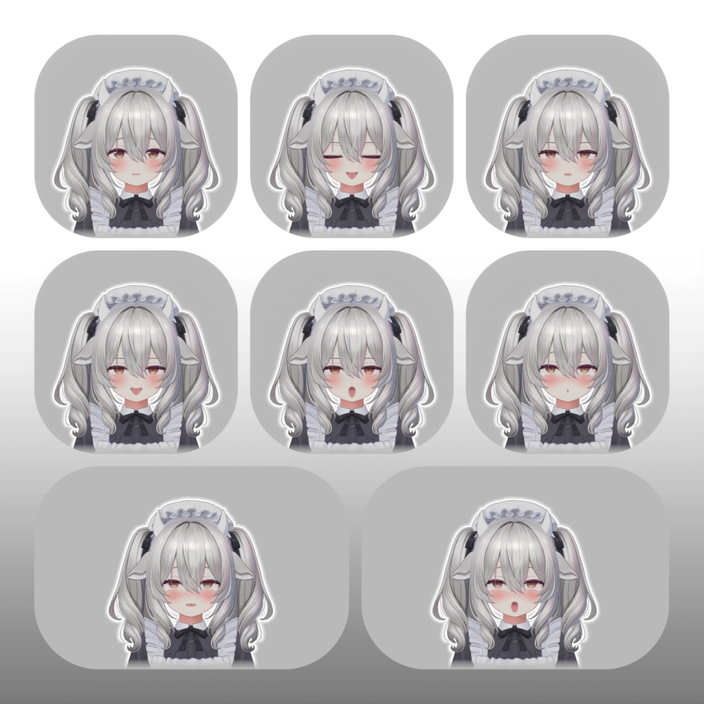 【ミルティナ/Milltina】表情(22種) + 破綻防止ブレンドシェイプ